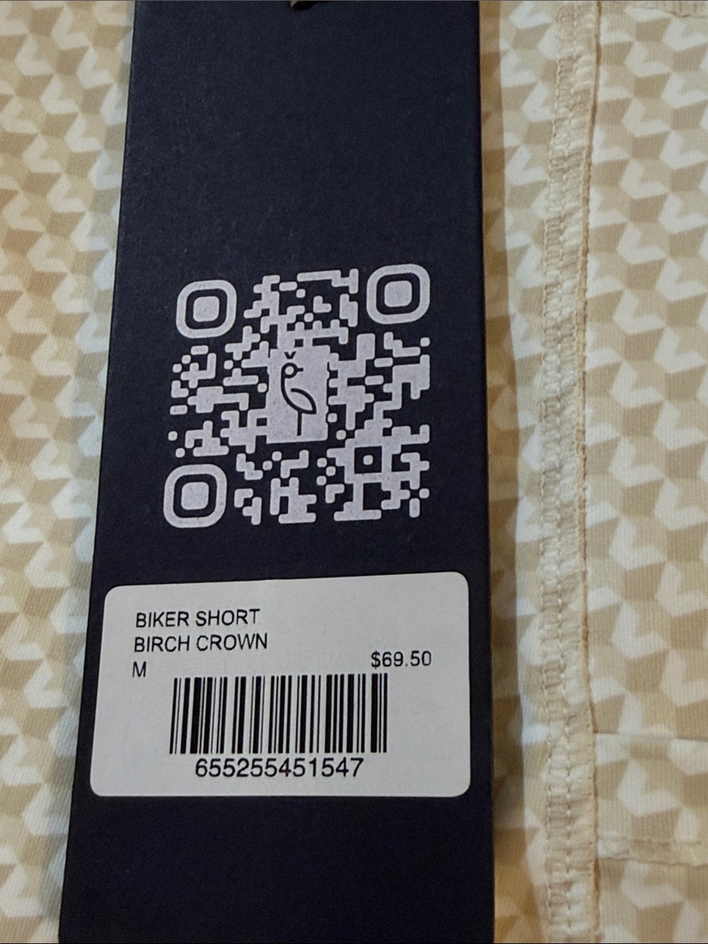 NWT A. Putnam Golf Bike Shorts in Birch Crown size medium - Picture 9 of 14